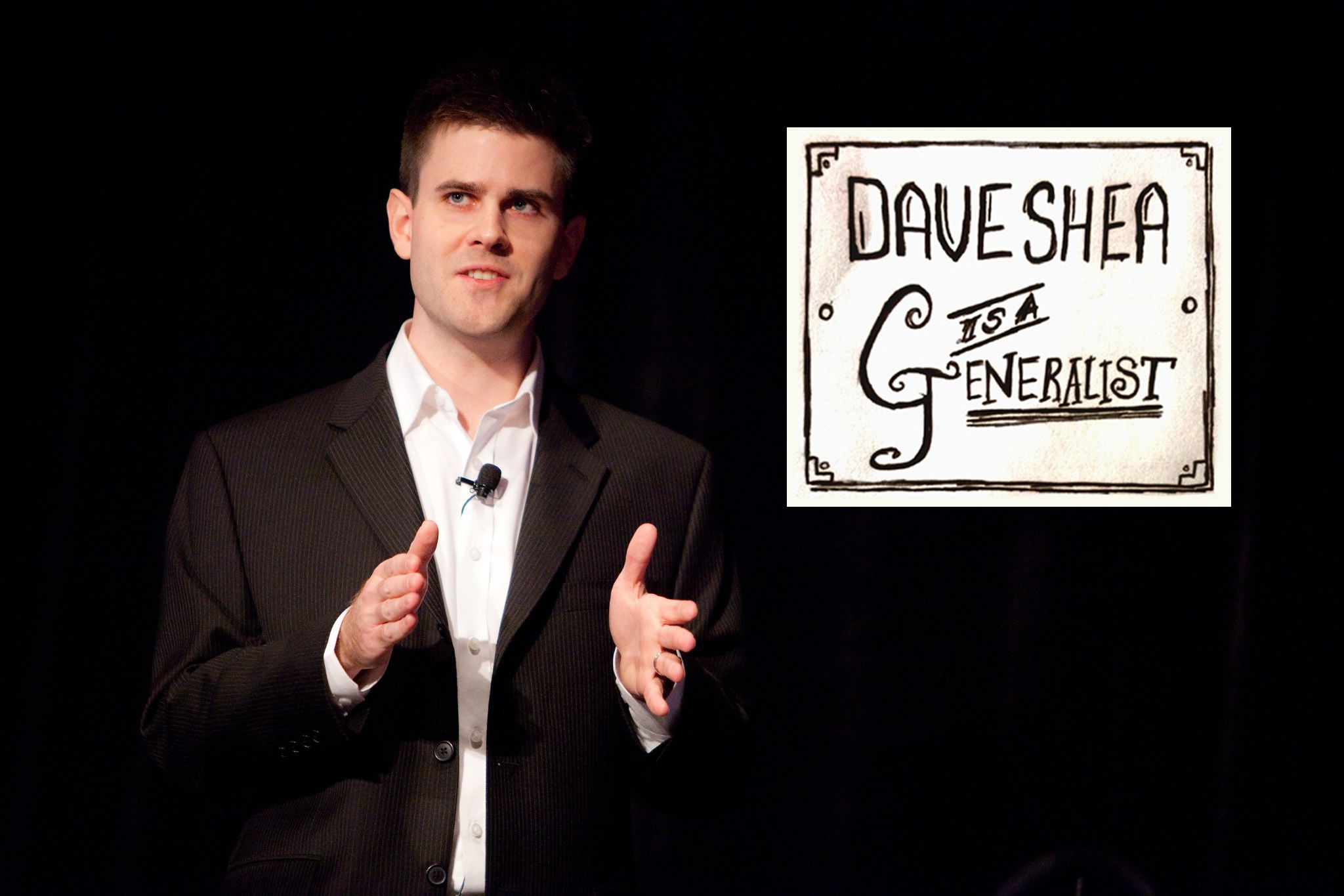 Journal sketch from An Event Apart: Dave Shea is a generalist