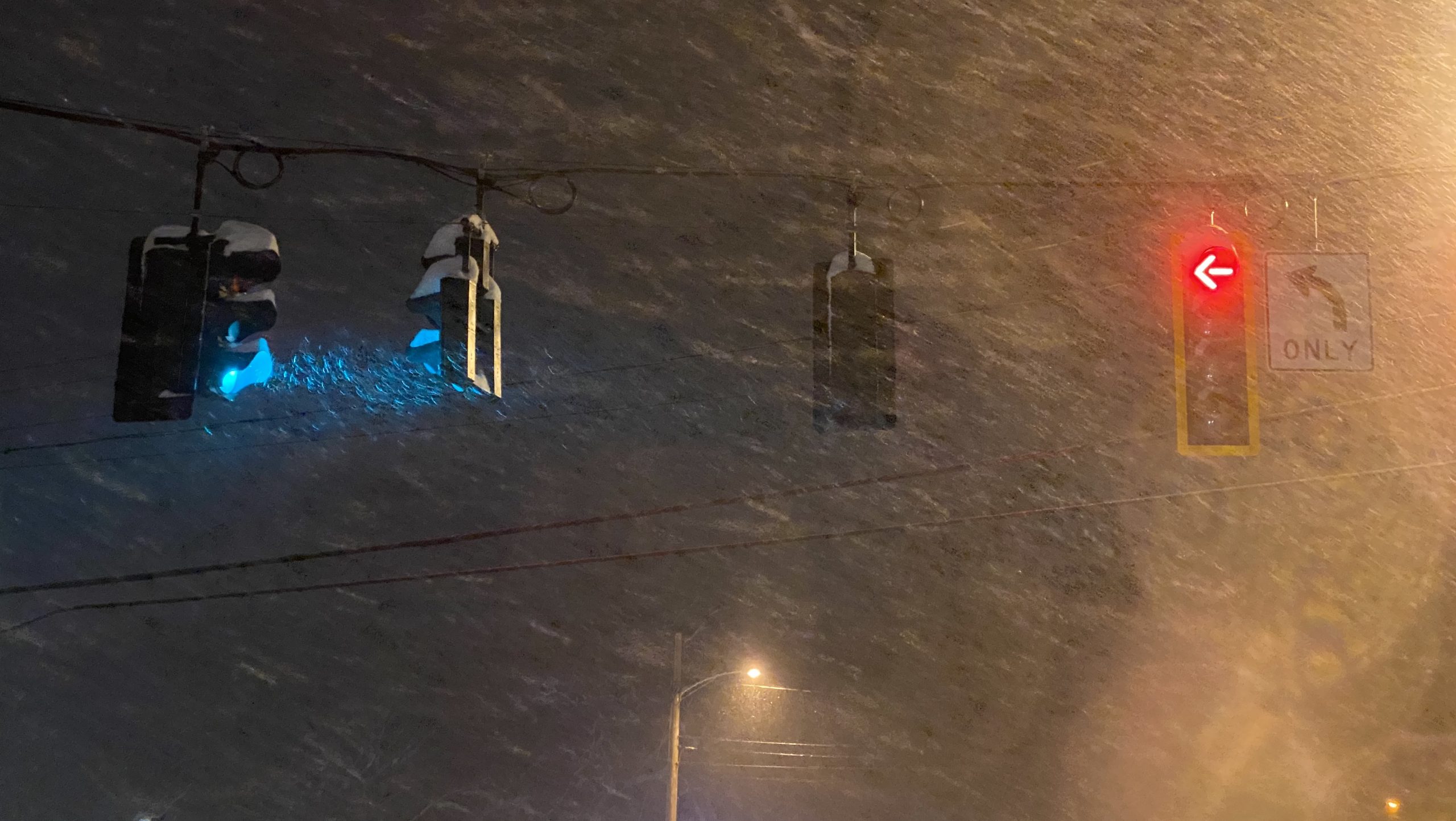 Snowstorm + Stoplight